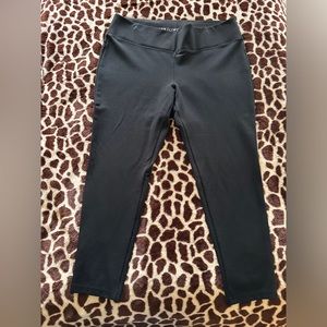 Black Leggings Plus 2X (20-22) COLLANTSANSPIEDS, Excellent used condition!